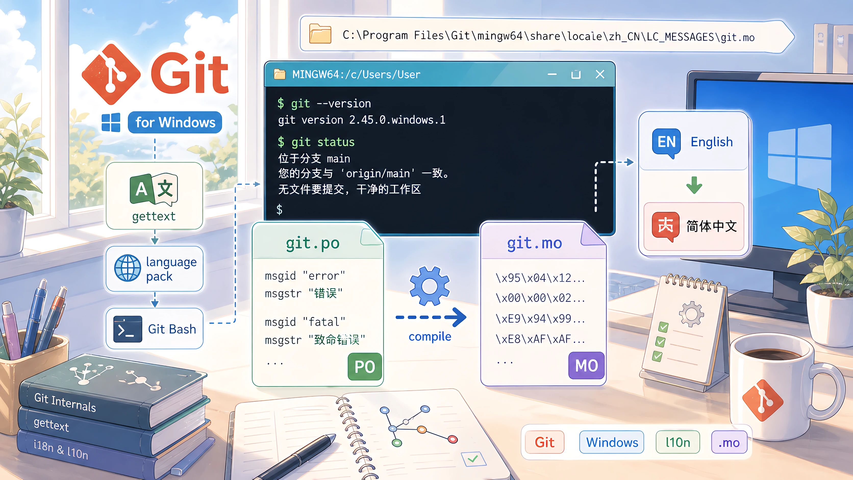 在 Windows 下应用 Git 官方汉化