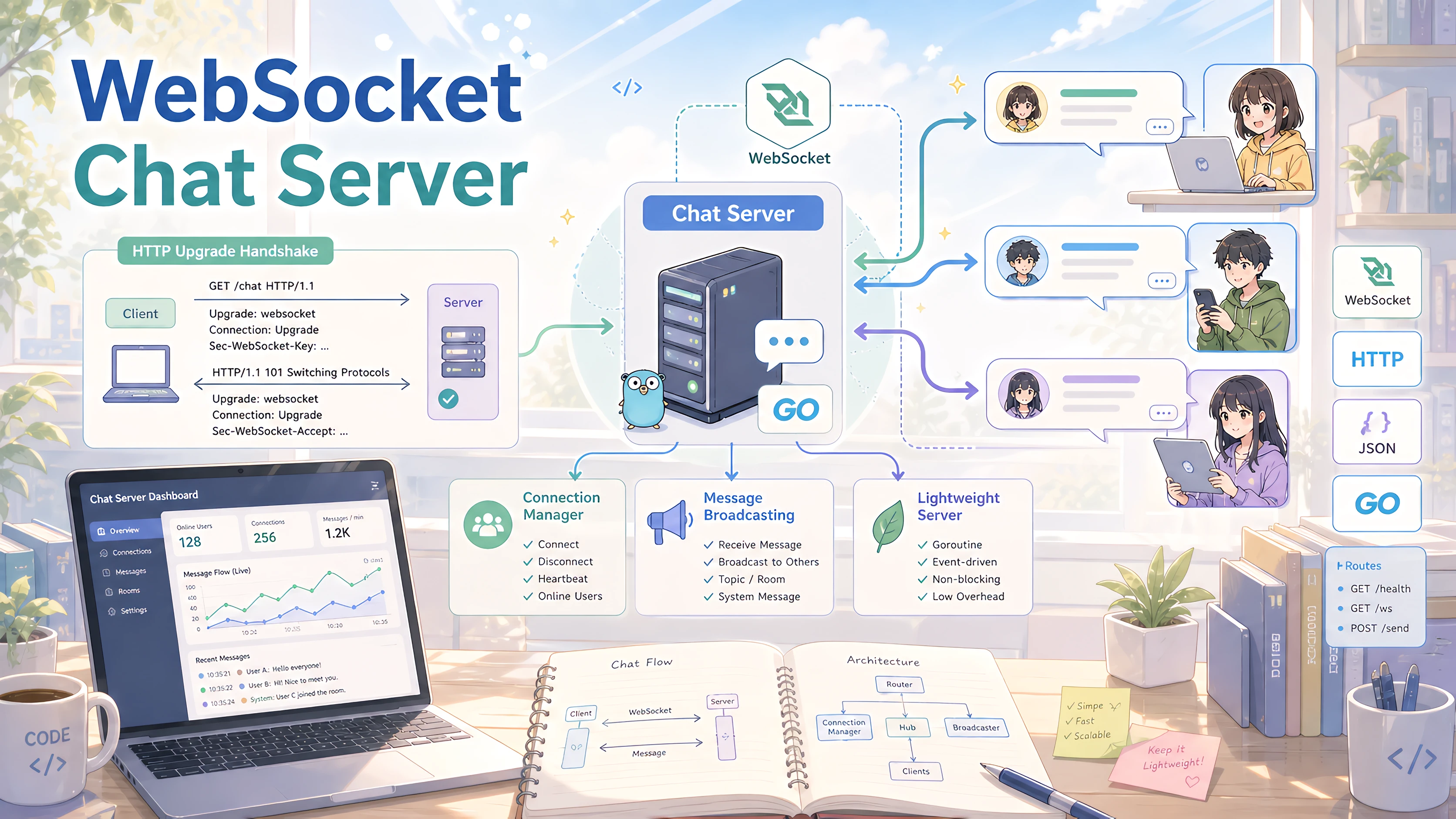 基于 WebSocket 协议打造简易聊天服务端